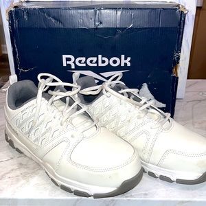Reebok sublite work athletic work shoe steel toe mens 8.5 / womens 10